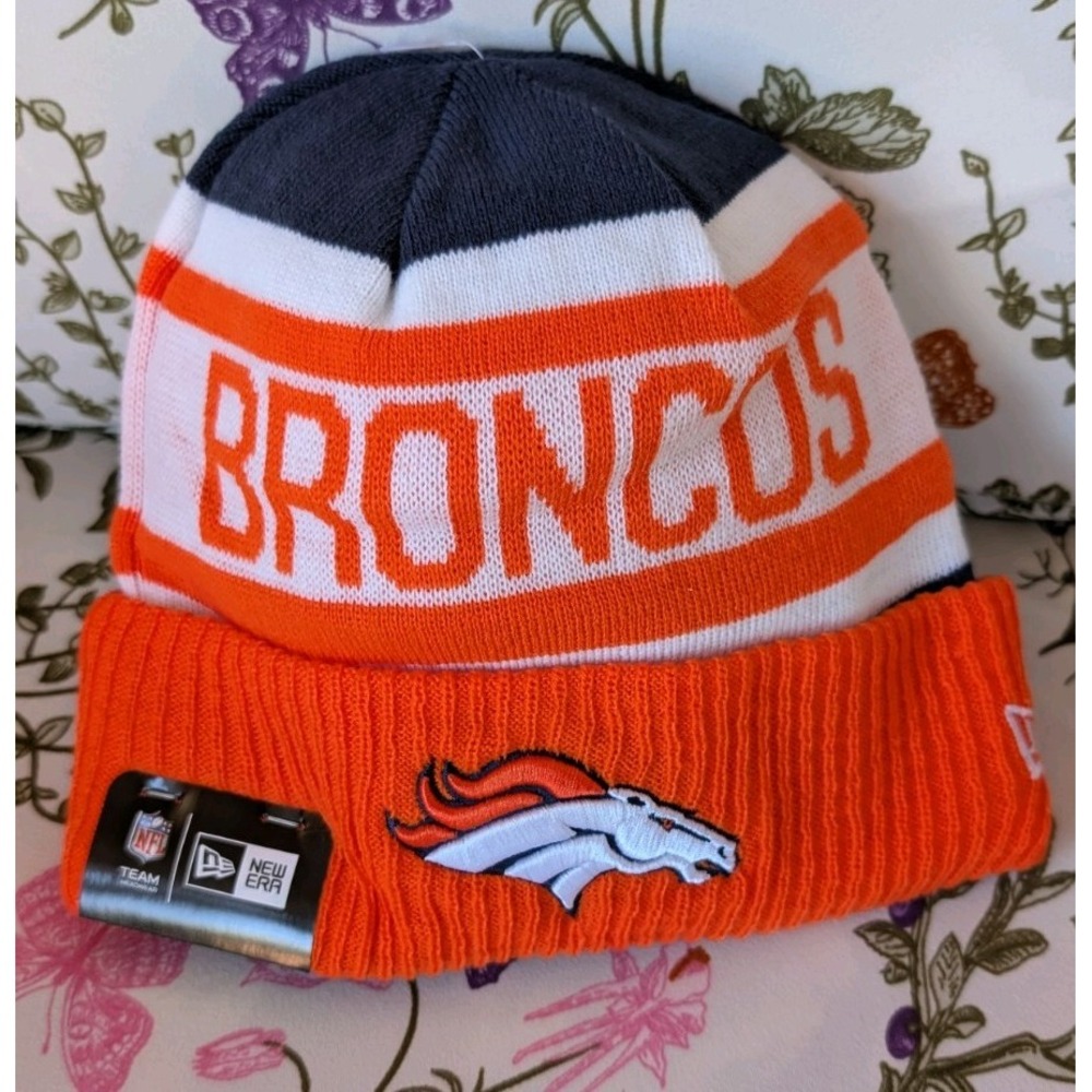 Denver Broncos New Era Biggest Fan NFL Knit Cuffed Lined Beanie Winter Hat
